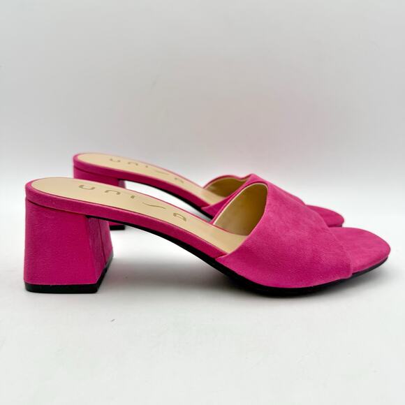 Unisa Womens Venley Heeled Sandal US 9 M EU 39.5 Pink Slip On NWOB - Picture 4 of 13